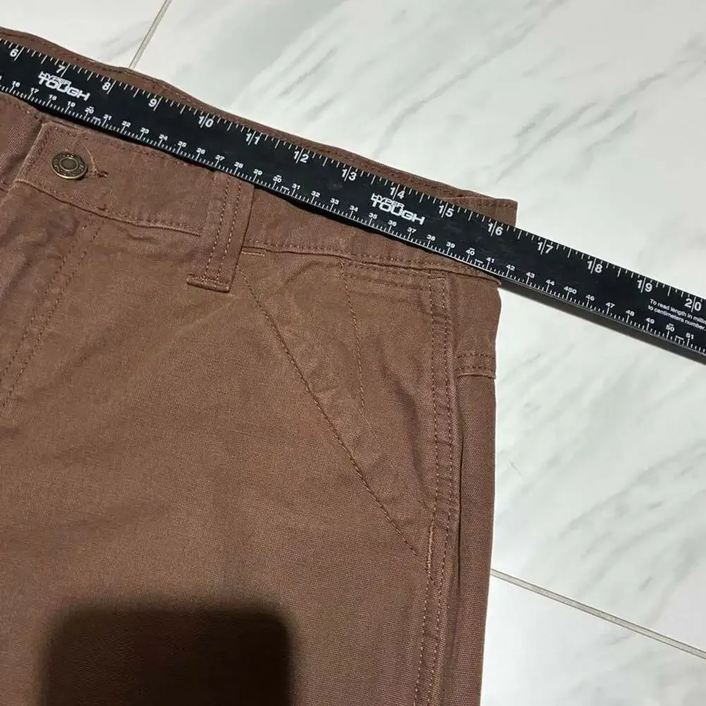 Old Navy Baggy Wide Leg Canvas Carpenter Pants Brown
